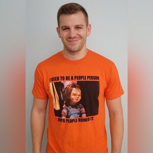 CHUCKY orange crewneck tee